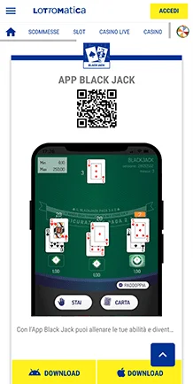lottomatica app slot e blackjack