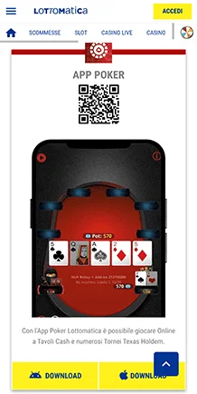 lottomatica app poker